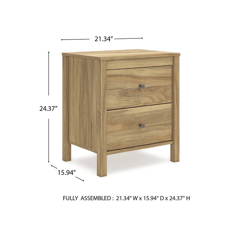 Signature Design by Ashley Bermacy Light Brown Nightstand