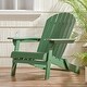 preview thumbnail 10 of 44, Malibu Outdoor Acacia Wood Adirondack Chair by Christopher Knight Home Dark Green
