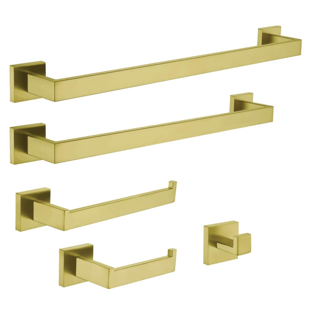 Kingston Brass BAHK60124.8BB Markus 5 Piece Bathroom Package with 24"
