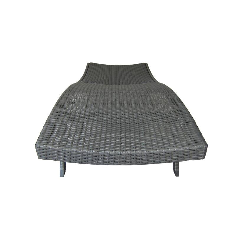 Kauai Outdoor Wicker Chaise Lounge (Set of 2) by Christopher Knight Home - N/A