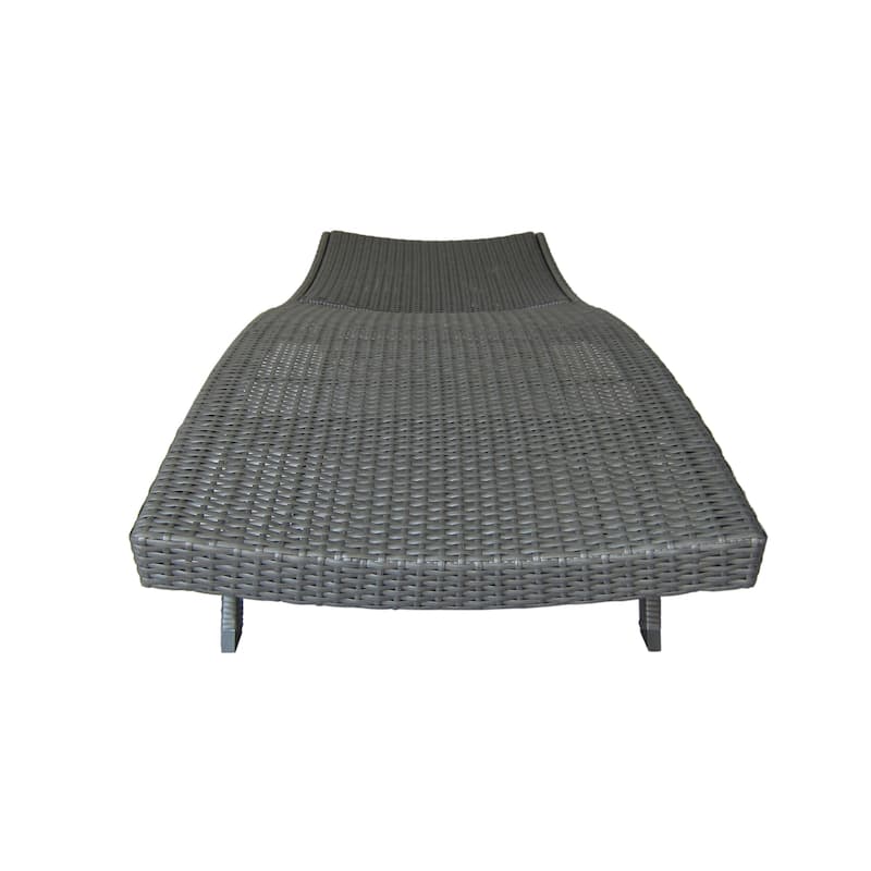 Kauai Outdoor Wicker Chaise Lounge by Christopher Knight Home