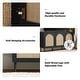 preview thumbnail 23 of 35, Ulysses Farmhouse 56"W Storage 3-Door Rattan Sideboard with Adjustable Shelves by HULALA HOME