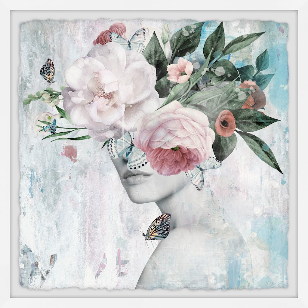 'Pastel Butterfly' Framed Painting Print
