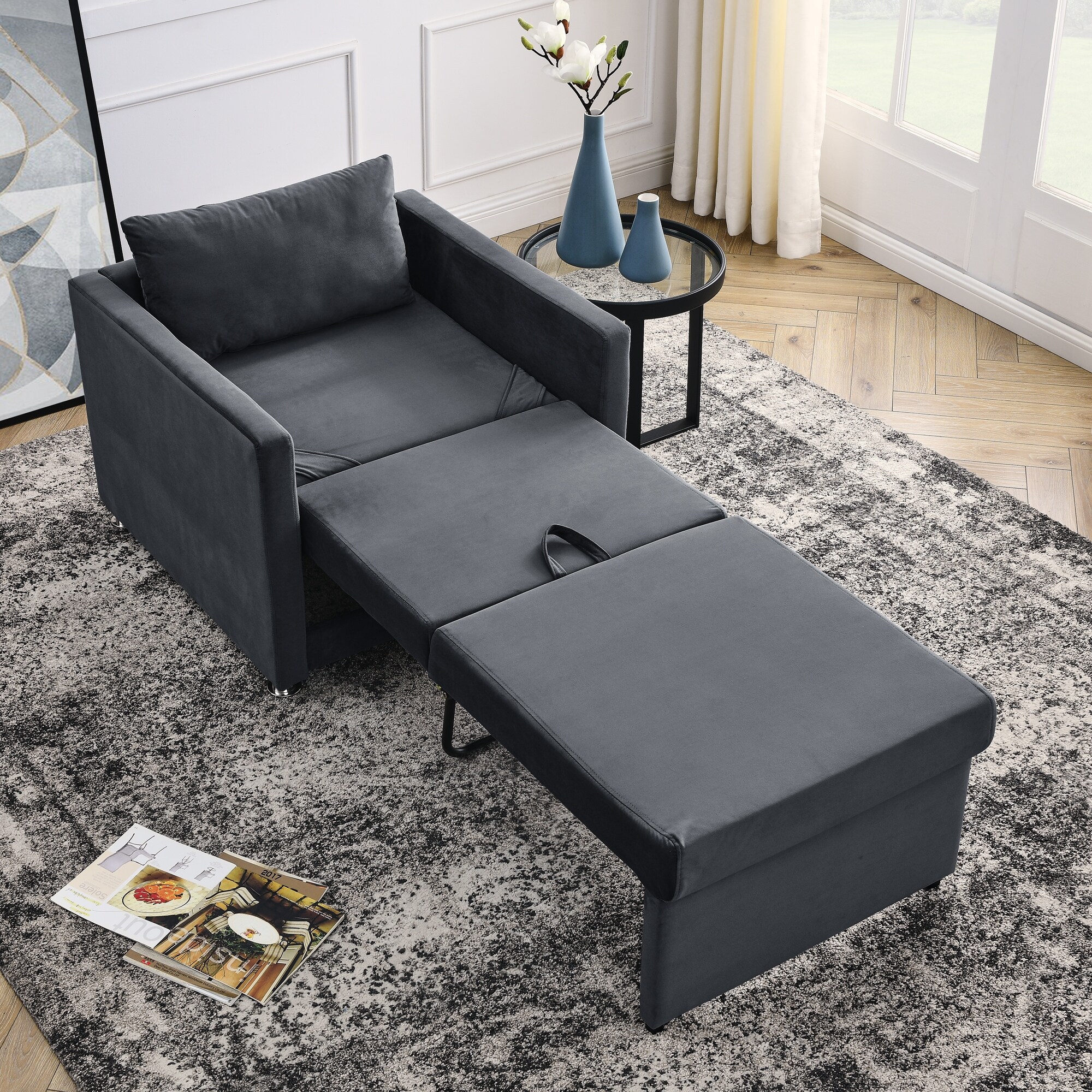 Sofa Bed Chair 2 in 1 Convertible Chair Bed Lounger Sleeper Chair