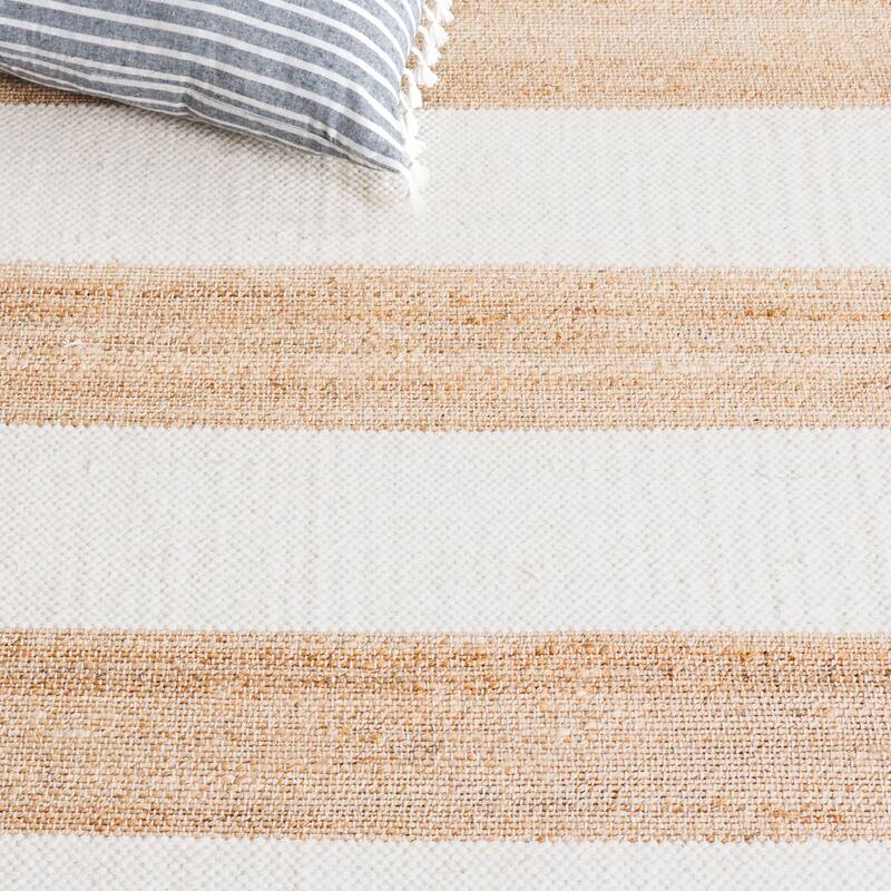 SAFAVIEH Flatweave Natural Balduina Fiber Farmhouse Jute Rug