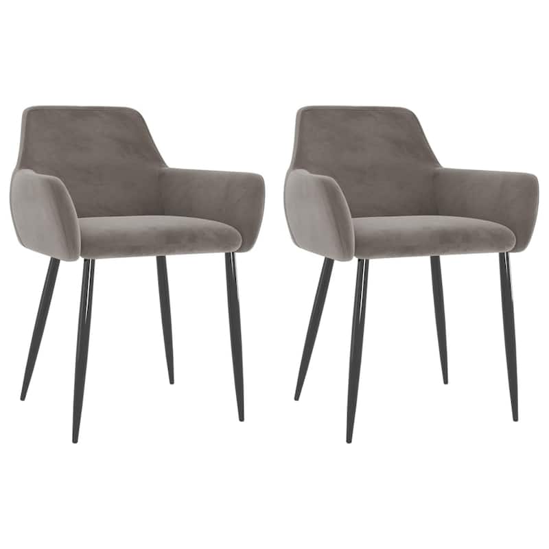 vidaXL Dining Chairs Upholstered Chair with Metal Legs for Living Room Velvet - 22" x 22" x 30.7"
