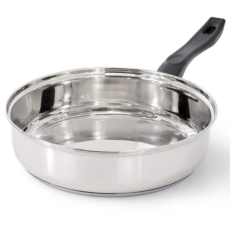 Oster Rametto 5 Piece Belly Shaped Stainless Steel Cookware Set in Silver