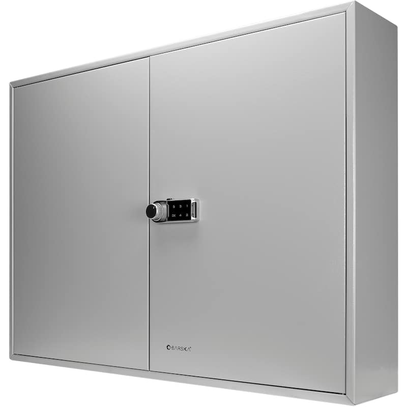 400-Adjustable Key Lock Box With Digital Lock Grey