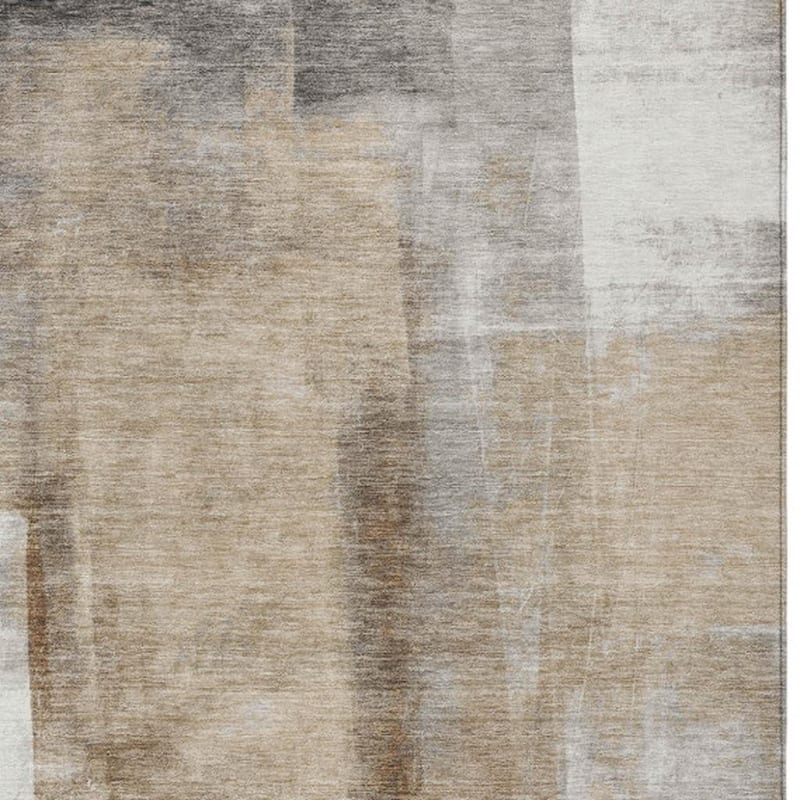 HomeRoots Abstract Transitional Rectangle Outdoor Rug