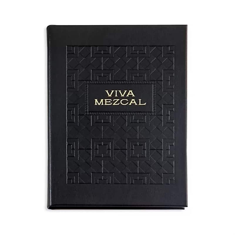 Graphic Image Viva Mezcal Coffee Table Book, Leather, Black