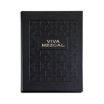 Graphic Image Viva Mezcal Coffee Table Book, Leather, Black