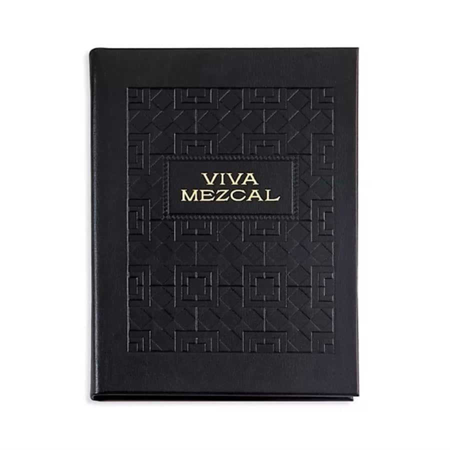 Graphic Image Viva Mezcal Coffee Table Book, Leather, Black