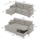 preview thumbnail 20 of 18, 82'' Wide Sectional Couch Pull-Out Sofa Bed with Storage Chaise