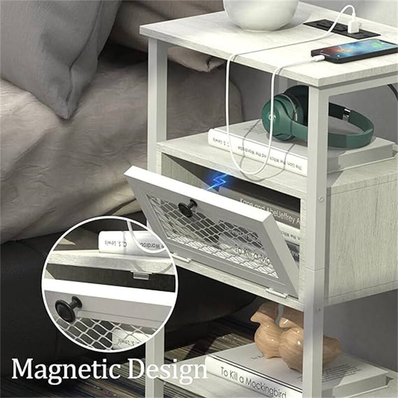 Nightstand with Charging Station