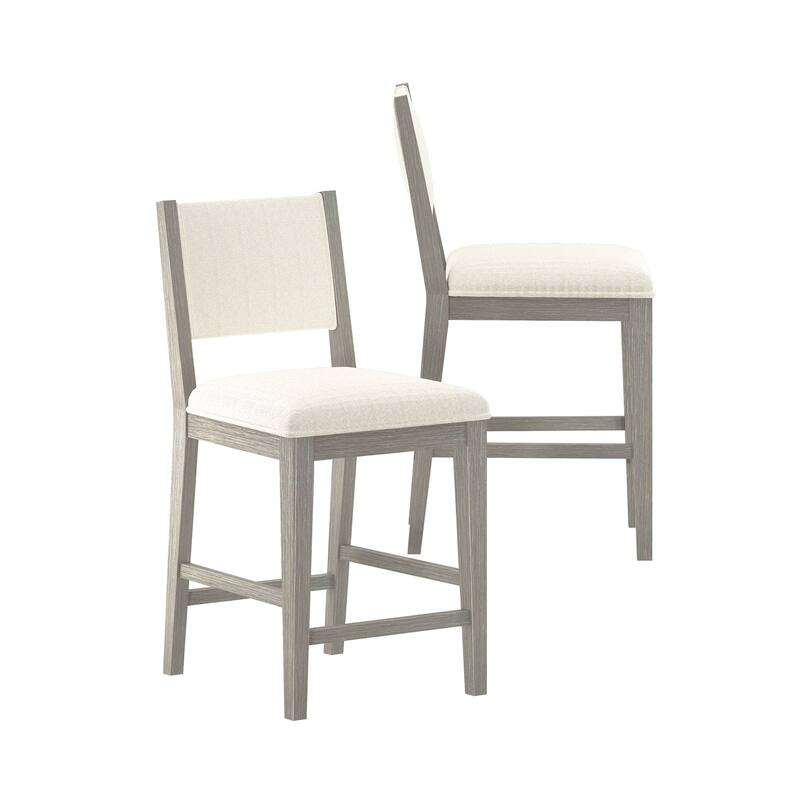 Plank and Beam Sereno Upholstered Counter Height Stool - Set of 2