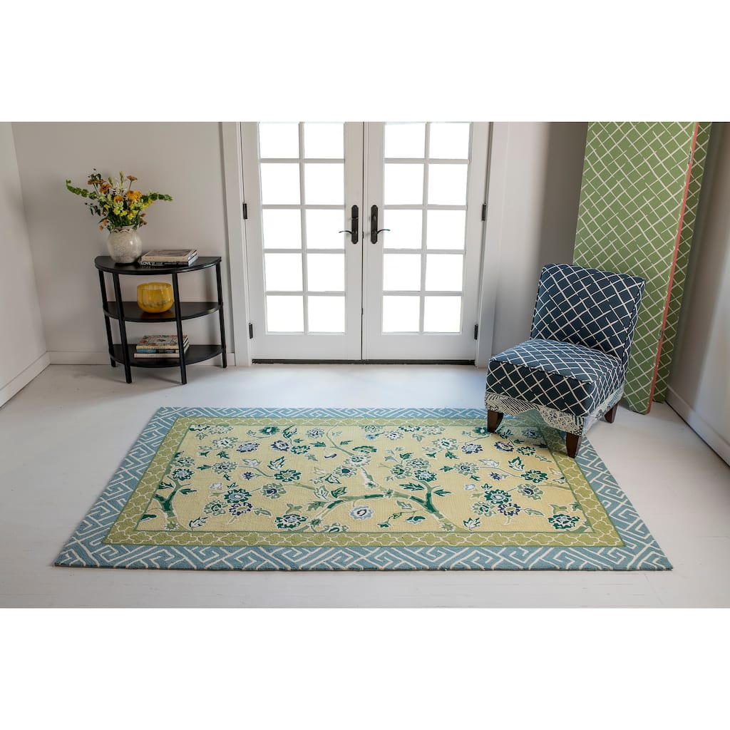 Madcap Cottage by Momeni Under A Loggia Blossom Dearie Indoor/Outdoor Rug