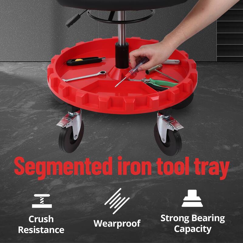 Mobile Rolling Mechanic Stool, Rolling Garage Stool - N/A