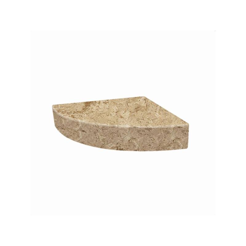 Transolid Studio 14-In X 14-In Solid Surface Wall-Mount Corner Shower Seat - 14.5" x 14.25" x 3"