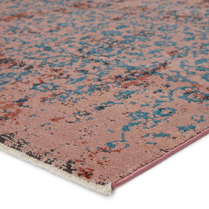 Zea Trellis Pink/ Teal Area Rug