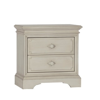 Amherst 2 Drawer Nightstand Antique White