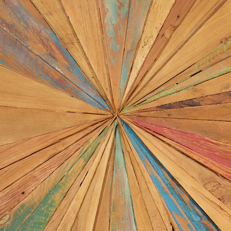 Brown Teak Rustic Wall Decor Abstract