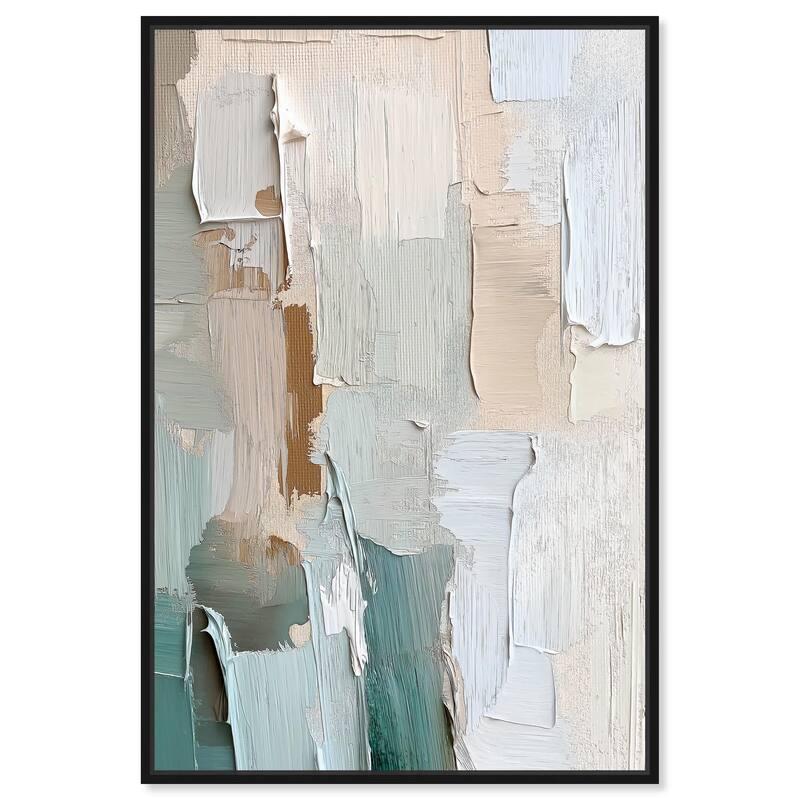 Impasto Intervals II Canvas by Art Remedy - 24" x 36" - Black