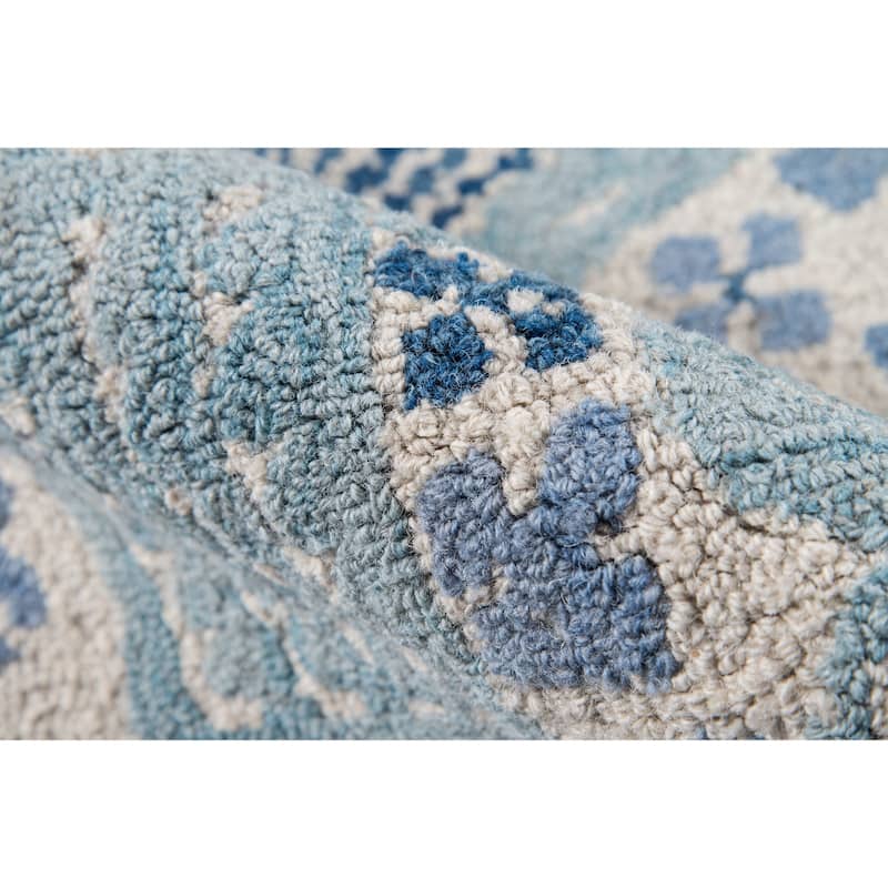 Momeni Tahoe Hand-tufted Wool Blue Area Rug