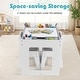 preview thumbnail 21 of 21, Costway Multifunctional Kids Table & 2 Chairs Set with Removable - See Details