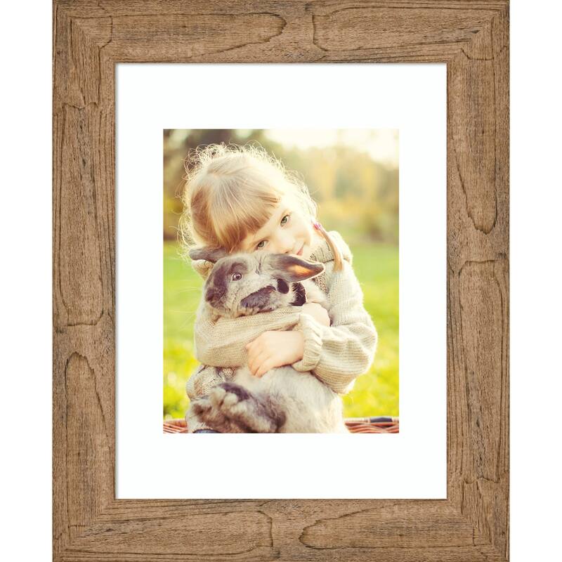 Owl Brown Narrow Framed Picture Frame, Photo Frame - 11x14 Matted to 8x10
