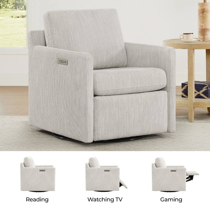 Nora Electric Power Swivel Chair with Footrest Recline
