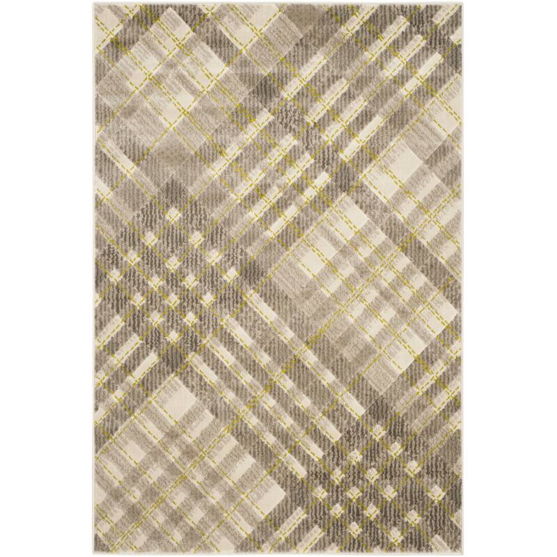 SAFAVIEH Porcello Levina Modern Rug - 4'1" x 6' - Grey/Dark Grey