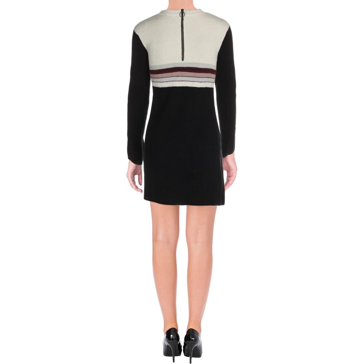 Shop Free People Womens Sweaterdress Linen Colorblock Overstock 17430023