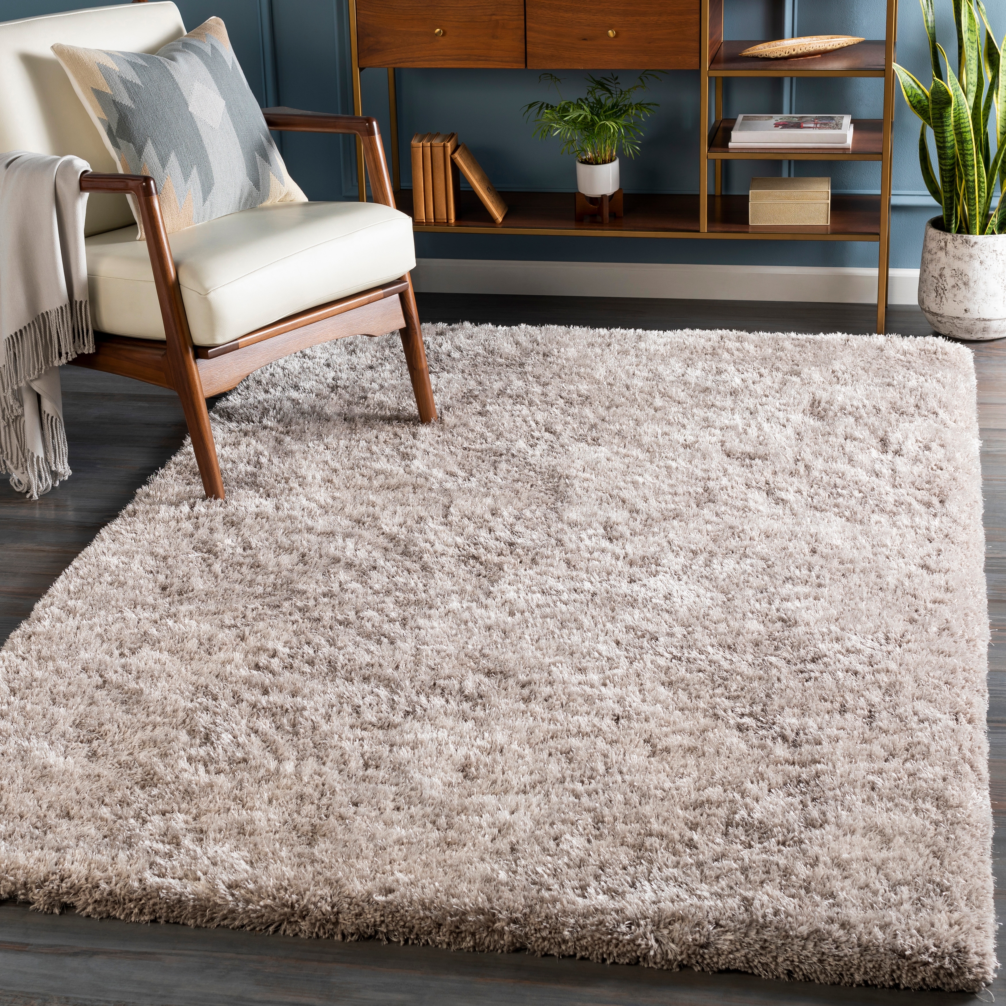 Surya Taro Hand-woven Super Soft Shag Area Rug
