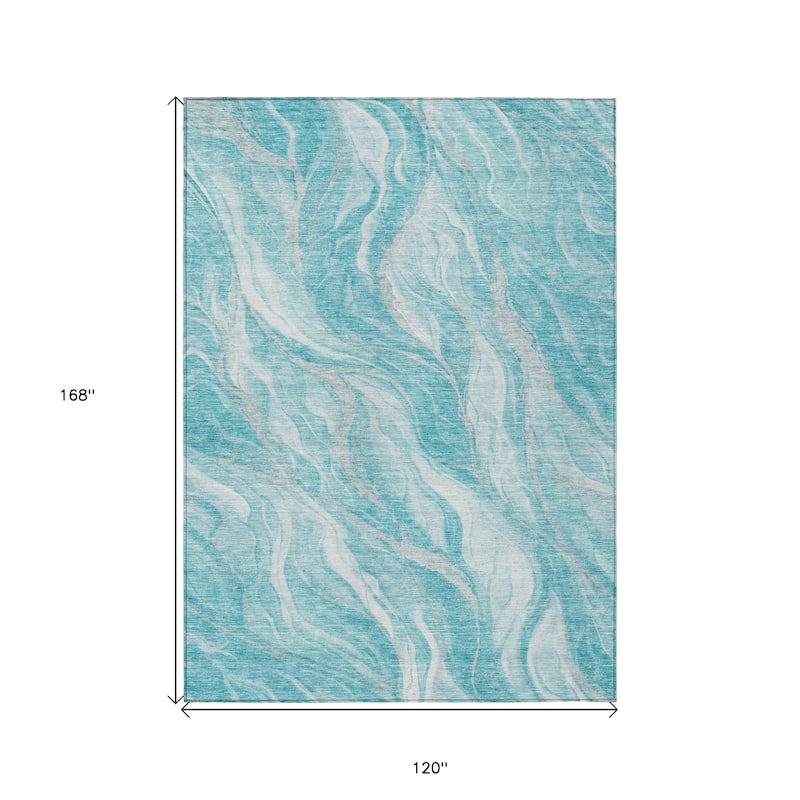 HomeRoots Abstract Transitional Rectangle Outdoor Rug