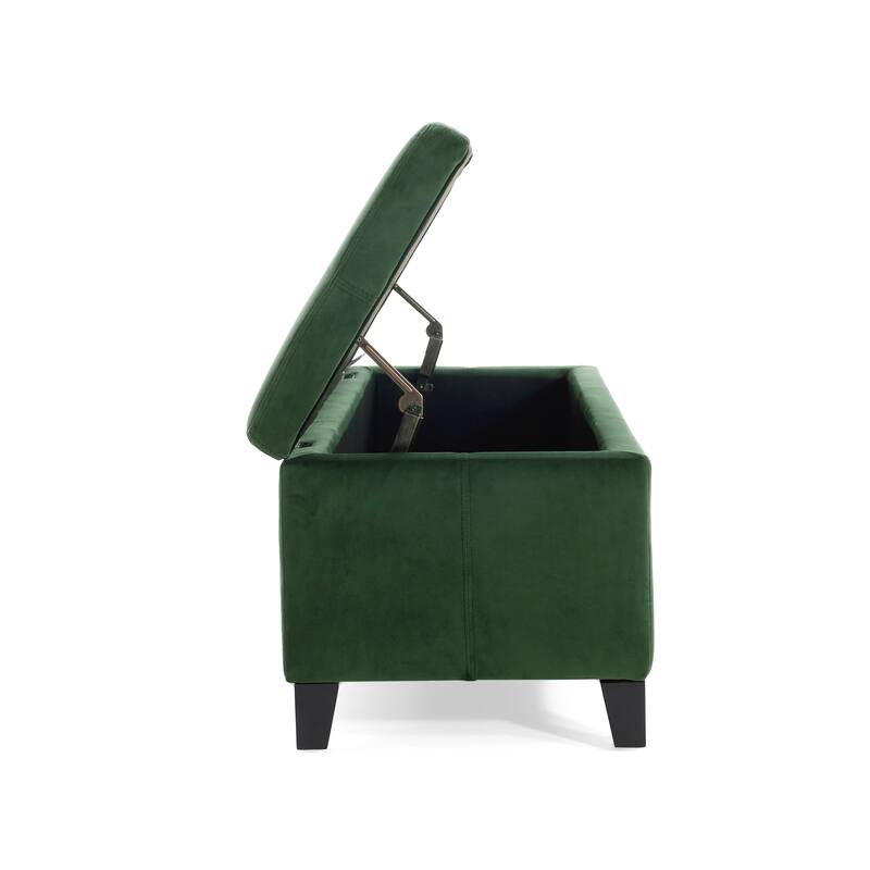Roomfitters Modern Storage Bench, Upholstered Ottoman with Hidden Compartment and Lift-Top Lid