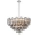 preview thumbnail 2 of 5, Addis 16 Light Polished Chrome Chandelier - 32"W x 21.5"H x 32"D