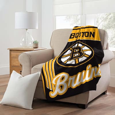NHL Boston Bruins 46" x 60" Microfiber Throw Blanket