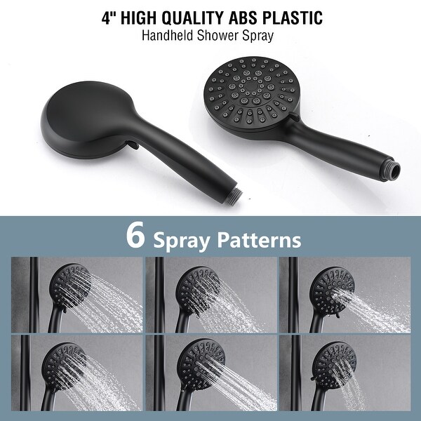 PROOX 5 Spray Shower Head with Handheld Shower Slide Bar Not