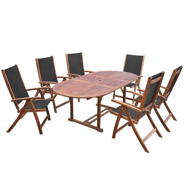 Shop 7 Pc Outdoor Dining Set Garden Patio Deck Pool Dining