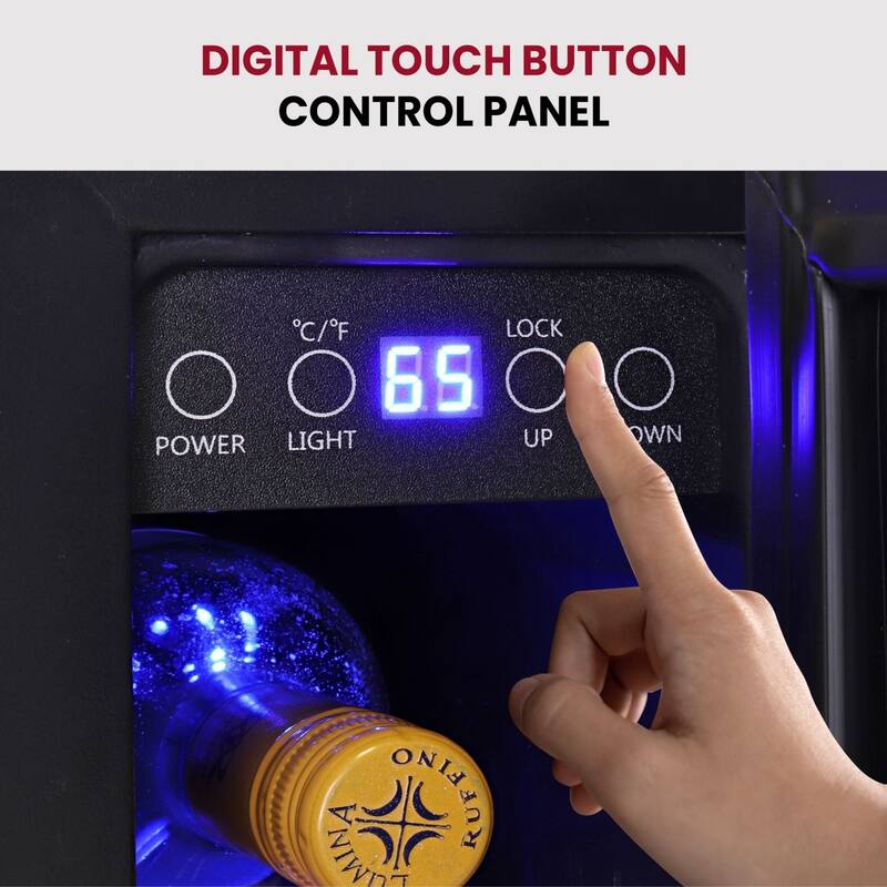 Koolatron 7 Bottle Slim 6 In Built-In Under-Counter Wine Fridge