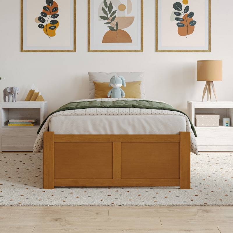 Concord Platform Bed with Footboard and Storage Drawers
