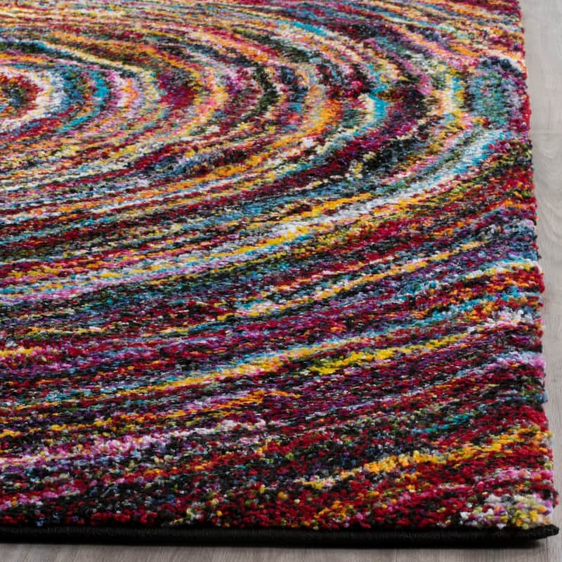 SAFAVIEH Fiesta Shag Karima Abstract Rug