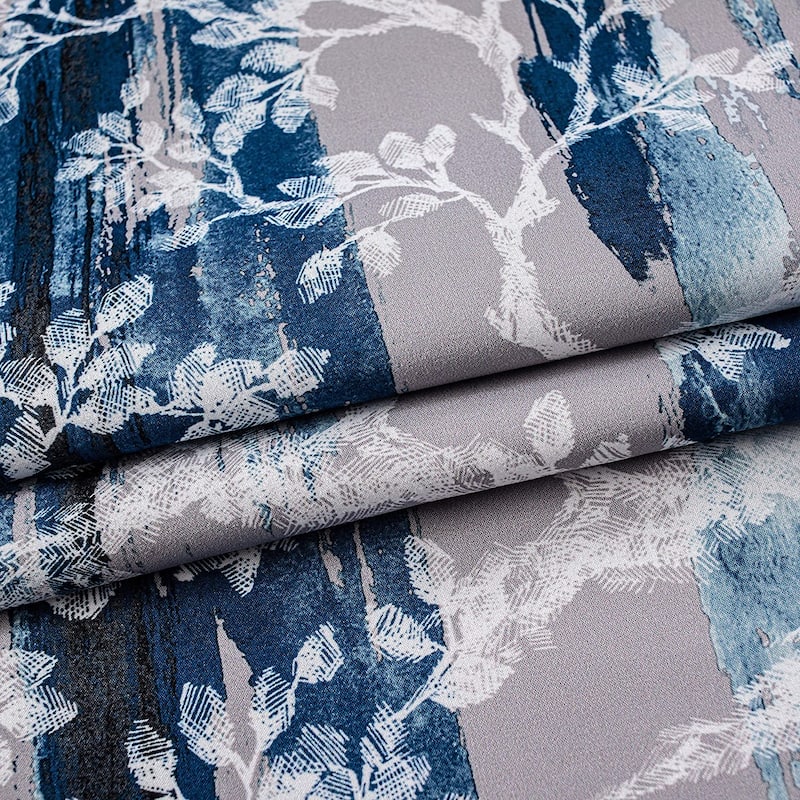 DriftAway Carol Tree Branches Leaf Botanical Print Blackout Thermal Insulated Window Curtain Valance Rod Pocket - 52 x 18