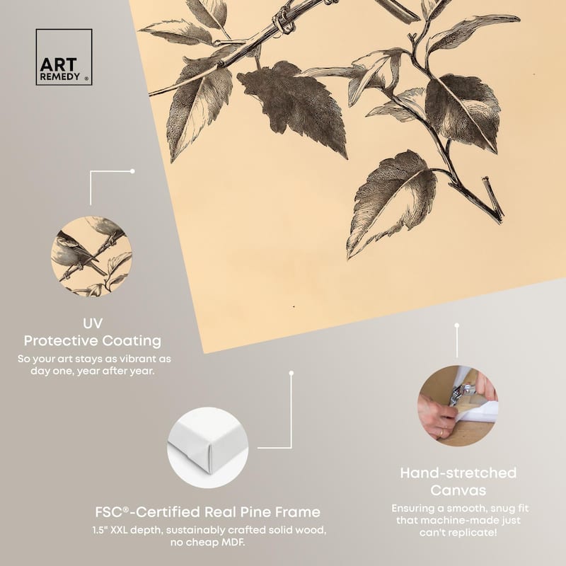 Pair of Finches I Canvas by Art Remedy, Gallery Wrapped