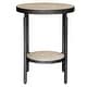 preview thumbnail 1 of 5, Uttermost 24113 Dauntless 19" Wide Metal Accent Table Matte Black