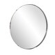 preview thumbnail 3 of 6, Allan Andrews Stainless Steel Framed Round Wall Mirror - 30"W x 30"H