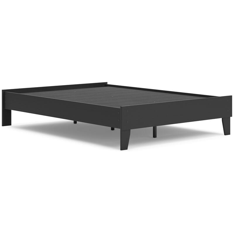 Signature Design by Ashley Socalle Black Panel Platform Bed