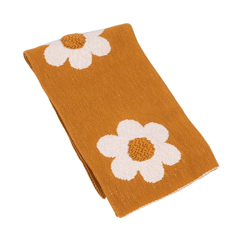 Cotton Knit Baby Blanket with Prints