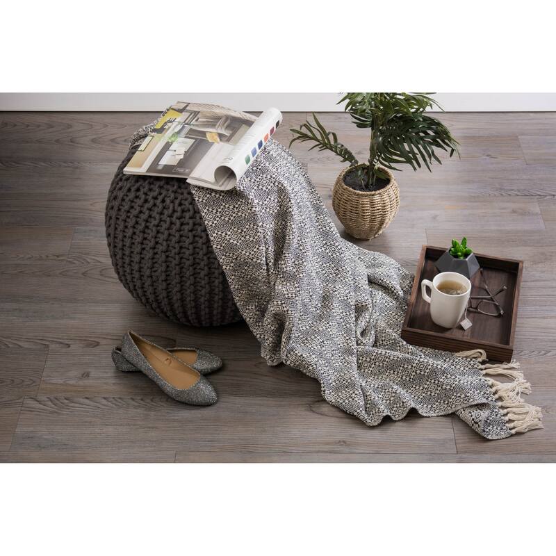 DII Slub Stripe Decorative Throw