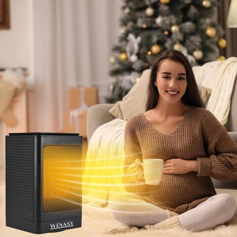 1500W Space Heater, Portable Electric Oscillating Heater,Over-Heat Protection